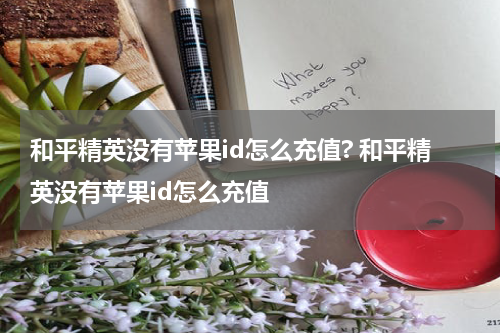 和平精英没有苹果id怎么充值? 和平精英没有苹果id怎么充值