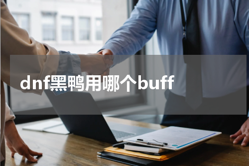 dnf黑鸭用哪个buff